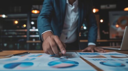 Businessman Leading Performance Review Meeting with Constructive Feedback and Development Plans