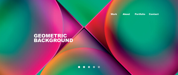 Round squares, circles with fluid gradients. Vector Illustration For Wallpaper, Banner, Background, Card, Book Illustration, landing page