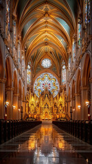 interior of the cathedral of saint mary country
