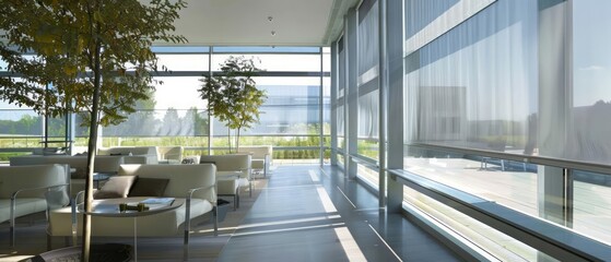 Intelligent shading solutions automatically adjusting to minimize solar heat gain and enhance comfort