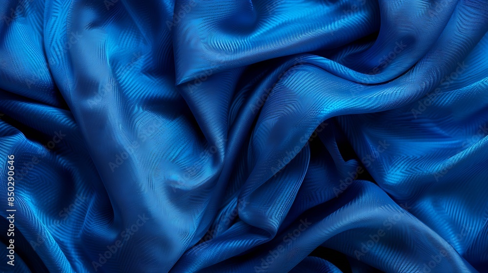 Aufkleber abstract background texture of natural blue color fabric fabric texture of natural cotton or linen s
