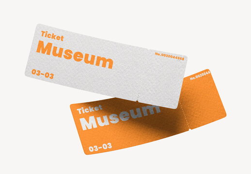 Float Ticket Mockup