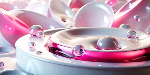 Beautiful abstract 3D background. Futuristic geometric background for your presentation.