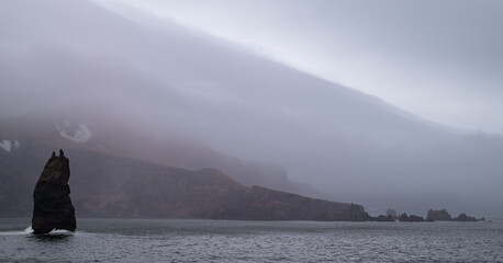 Jan Mayen Island.
This desolate, mountainous island in the Arctic Ocean was named after a Dutch whaling captain who indisputably discovered it in 1614 .
