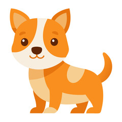 Cute dog cartoon vector icon illustration svg