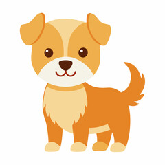 Cute dog cartoon vector icon illustration svg