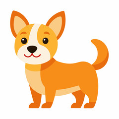 Cute dog cartoon vector icon illustration svg