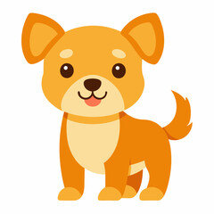 Cute dog cartoon vector icon illustration svg