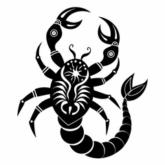 Vector coloring Scorpion for adults illustration. 