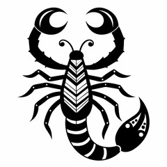 Vector coloring Scorpion for adults illustration. 