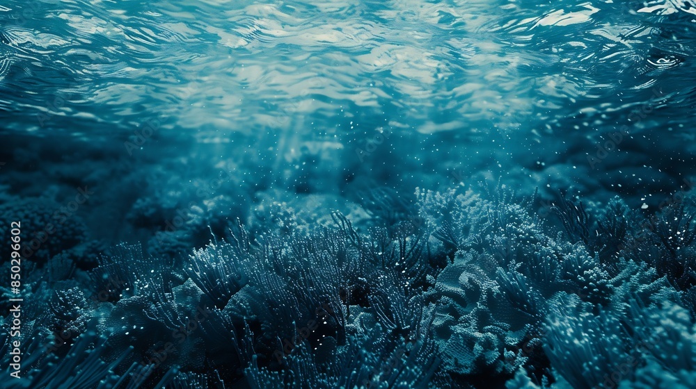 Poster coral texture underwater background reef abstract sea : Generative AI