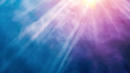 Sunlight background abstract backdrop with light and shadow glare and shine on paper texture rainbow sun flare blue violet color aesthetic image Natural beams light caustics effect top : Generative AI