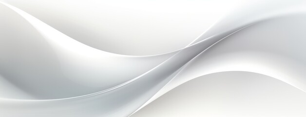 Fototapeta premium Abstract white wave background with smooth lines, minimalist designs, modern presentations, sleek websites, and clean digital artworks. Perfect for creating white geometric abstract background