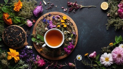 Obraz na płótnie Canvas Herbal Tea Cup Photos