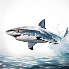 Obraz premium Shark in white background