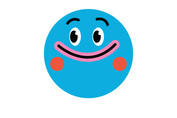 Fototapeta premium Funny Element Flat Sticker Design