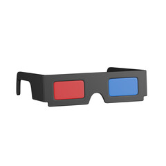 3d render  3D Glasses  illustration