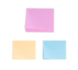 Note paper isolated on transparent background.