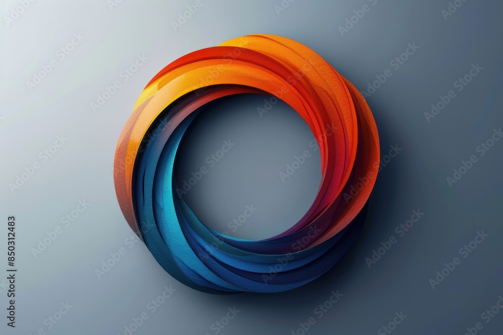 Fototapete a minimalistic and contemporary illustration of the letter o focusing on clean lines and simplicity 