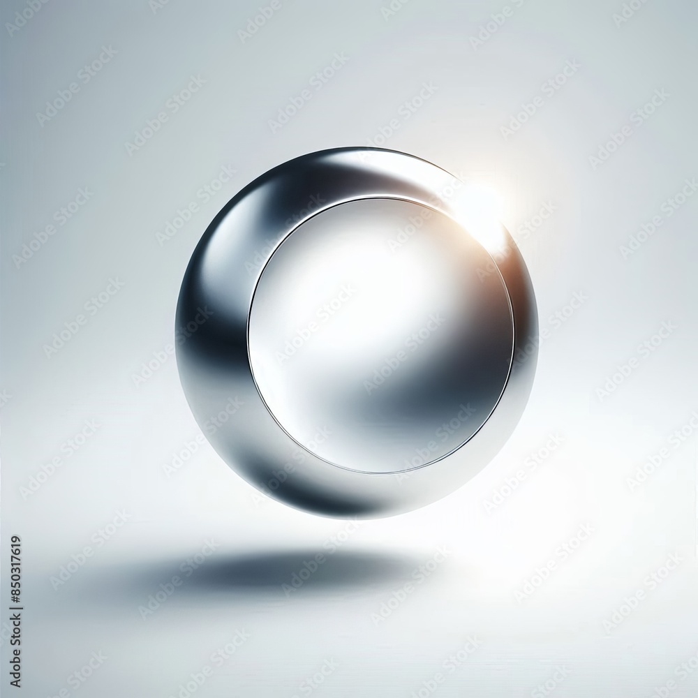 Poster Abstract background with a metallic frame or circles for web design