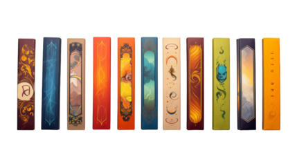 A Collection of Illustrated Board Game Boxes With Fantasy Themes