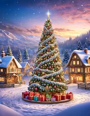 Wonderful of Christmas Background Card