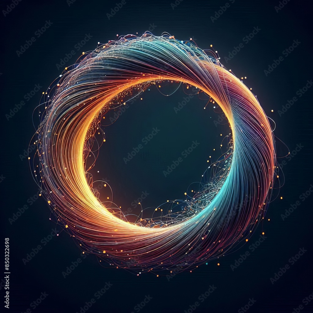 Aufkleber abstract vector illustration with overlapping glossy circles for web design background