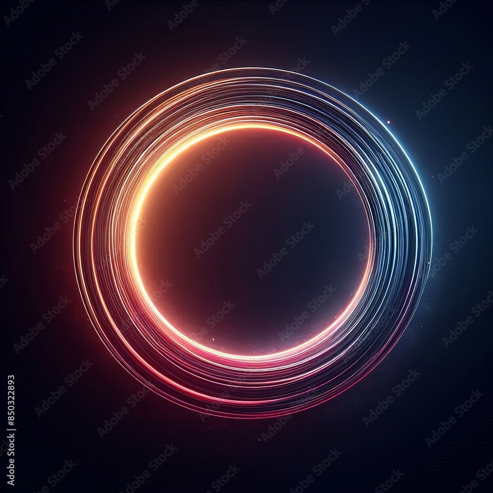 Poster abstract vector illustration with overlapping glossy circles for web design background