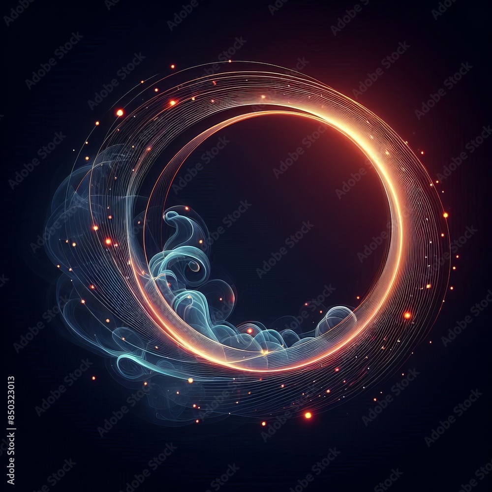 Aufkleber abstract vector illustration with overlapping glossy circles for web design background