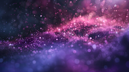 Obraz premium purple, gold and black glitter vintage lights background. defocused