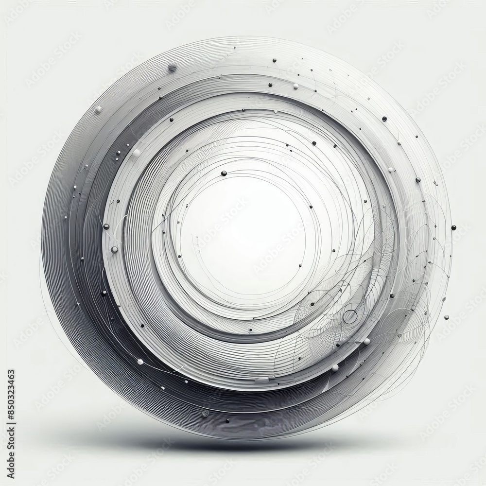 Aufkleber abstract vector illustration with overlapping glossy circles for web design background