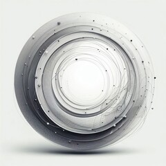 Abstract vector illustration with overlapping glossy circles for web design background