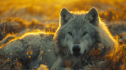 Wolf at Dusk