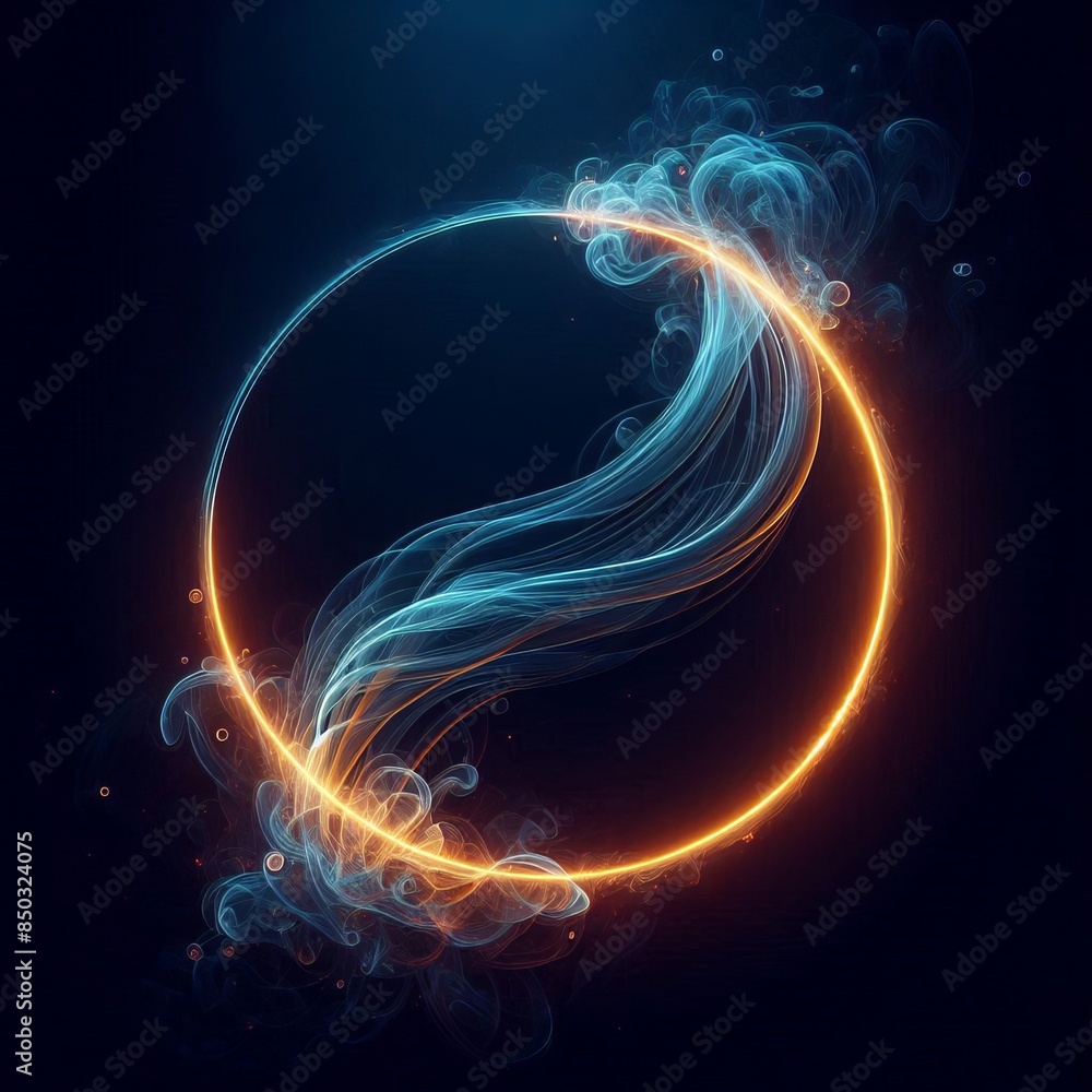 Aufkleber abstract vector illustration with overlapping glossy circles for web design background