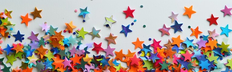 Festive Star Confetti Celebration