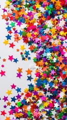 Obraz premium Festive Star Confetti Celebration