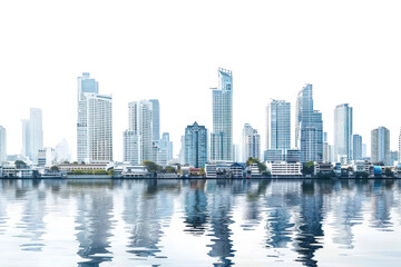 Obraz premium PNG Bangkok thailand transportation architecture waterfront.