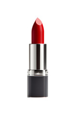 red lipstick isolated on transparent background.