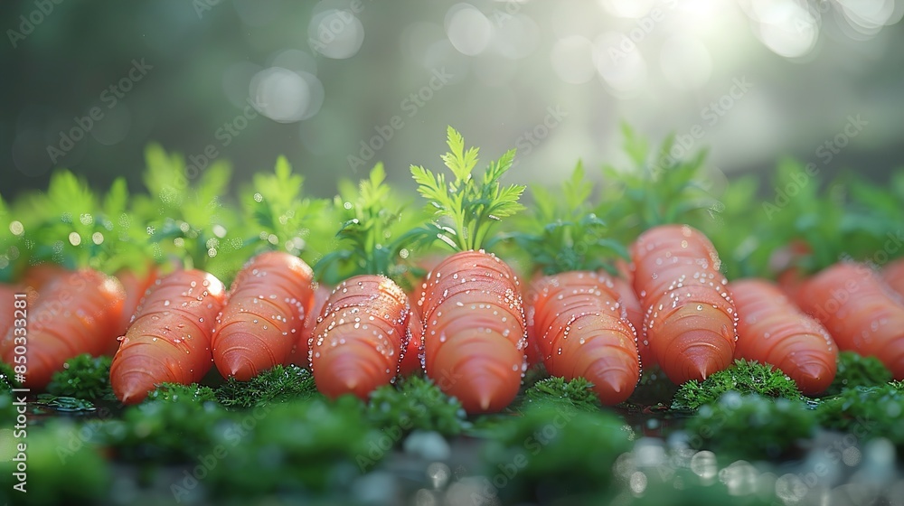 Poster vegetables on a grass