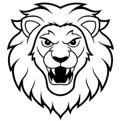 lion head vector