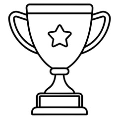 gold trophy cup isolated on black