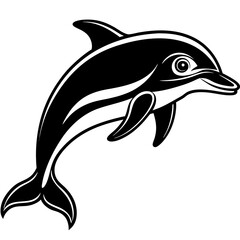 Obraz premium dolphin isolated on white background