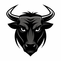 black and white cow head