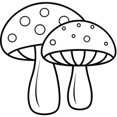 mushroom on a white background
