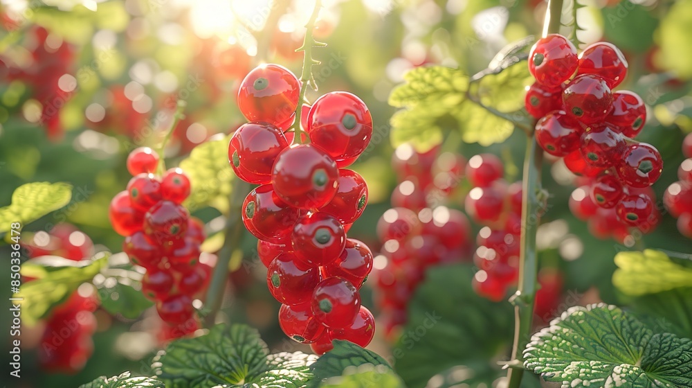 Canvas Prints red currant bush