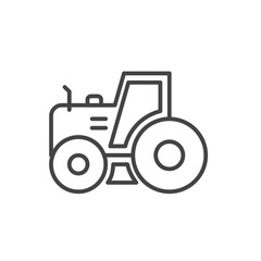 tractor construction vehicles icon in outline style