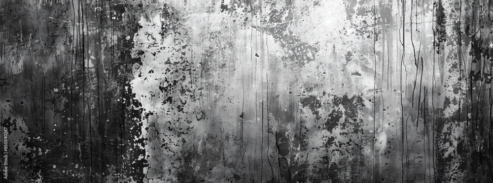 Poster black and white gray grunge background texture vector presentation design template with copy space f