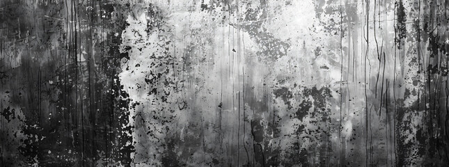 Fototapeta premium Black and white gray grunge background texture vector presentation design template with copy space for text