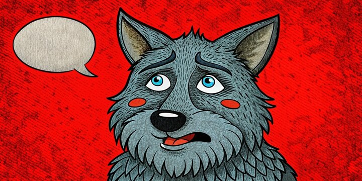 sad fat wolf