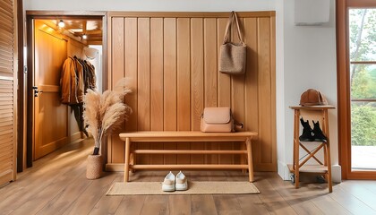 wooden door and door with modern design